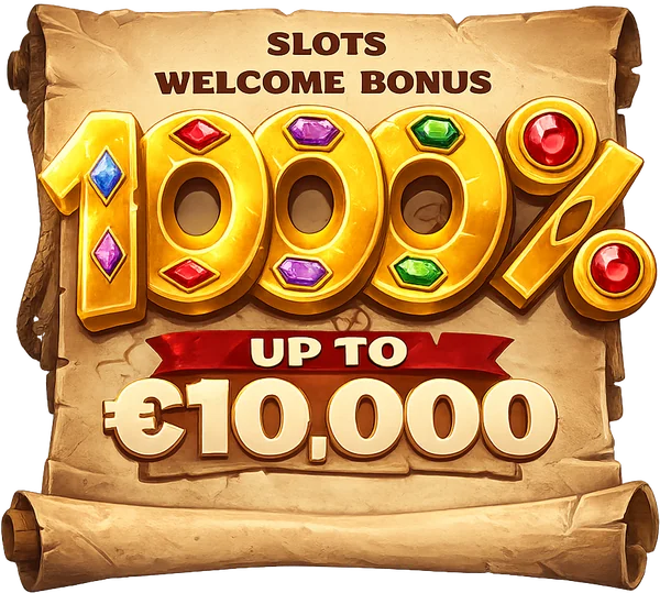 Bono de bienvenida en slots: 1000% hasta 10.000 €